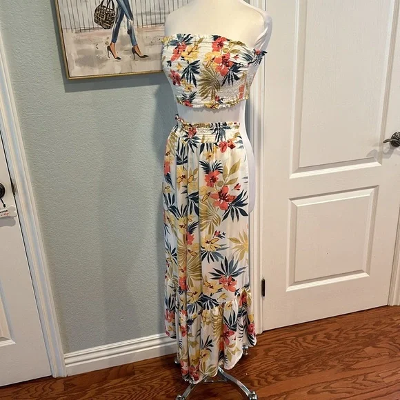 Goa Beachwear by Japna • Two Piece Tube Top and Pants Set • Sz M • NEW! - Picture 5 of 15